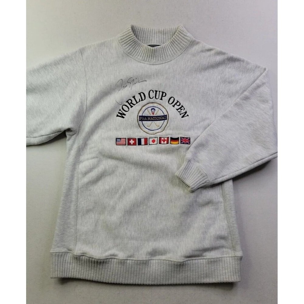 World Cup Open Golf PGA National Jack Nicklaus Autograph SIGNED Men's Sweatshirt